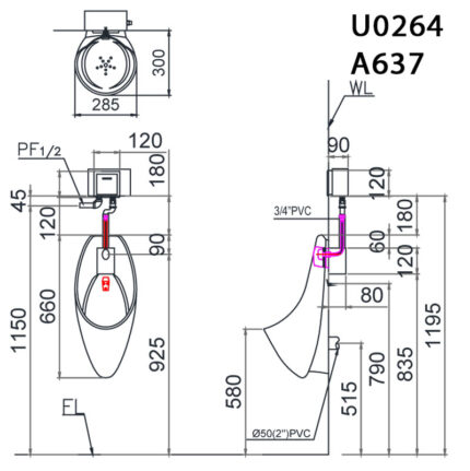 ban ve ki thuat bon tieu nam caesar u0264 a637 treo tuong