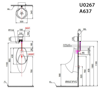 ban ve ki thuat bon tieu nam caesar u0267 a637 treo tuong