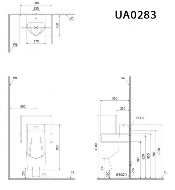 ban ve ki thuat bon tieu nam caesar ua0283 cam ung treo tuong