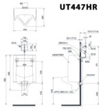 ban ve ki thuat bon tieu nam toto ut447hr treo tuong