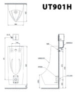 ban ve ki thuat bon tieu nam toto ut901h treo tuong