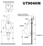 ban ve ki thuat bon tieu nam toto ut904hn treo tuong