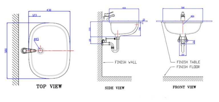 ban ve ki thuat chau rua mat lavabo american standard 0458 wt dong active am ban