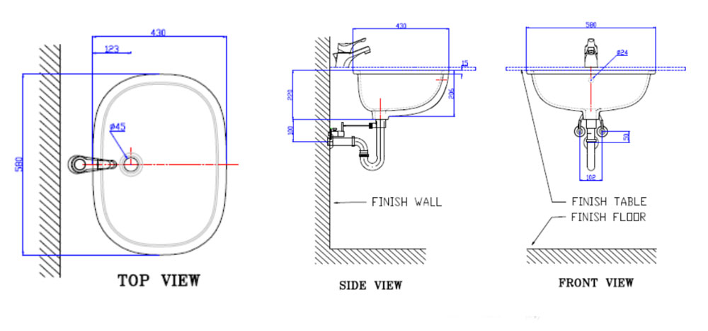 ban ve ki thuat chau rua mat lavabo american standard 0458 wt dong active am ban