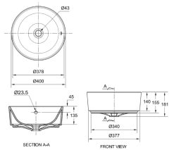ban ve ki thuat chau rua mat lavabo american standard 0509 wt acacia evolution dat ban