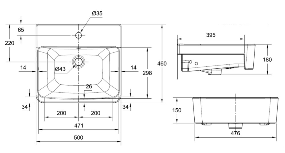 ban ve ki thuat chau rua mat lavabo american standard 0519 wt acacia evolution dat ban