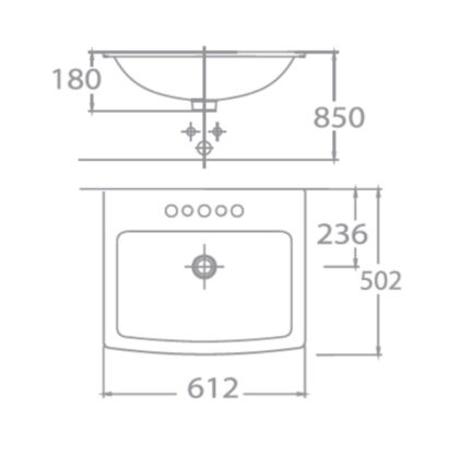 ban ve ki thuat chau rua mat lavabo american standard f507 wt nobile dat ban
