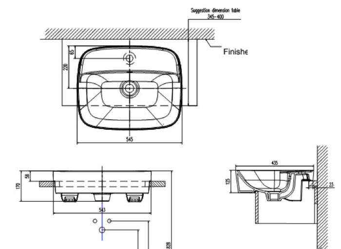 ban ve ki thuat chau rua mat lavabo american standard vf 0320 signature dat ban