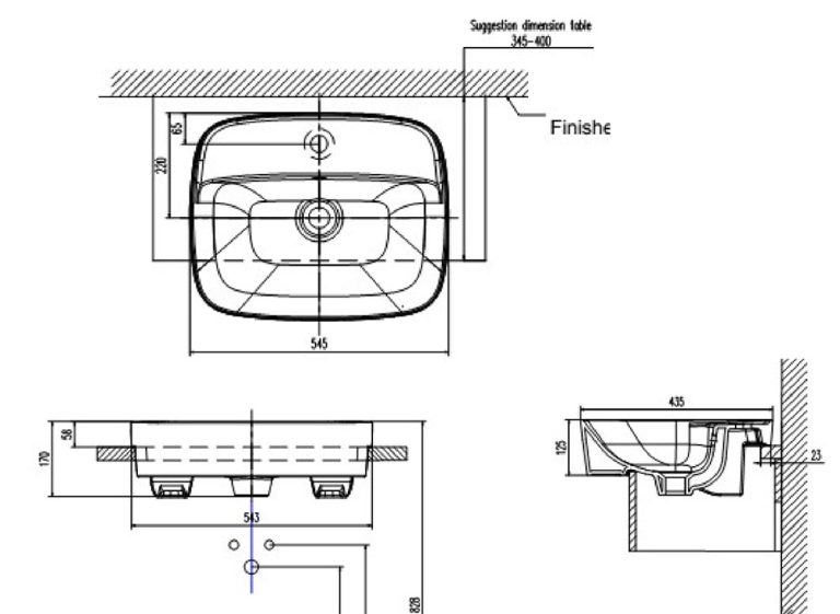 ban ve ki thuat chau rua mat lavabo american standard vf 0320 signature dat ban