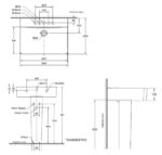 ban ve ki thuat chau rua mat lavabo american standard wp f550 0742 wt concept chan dai treo tuong
