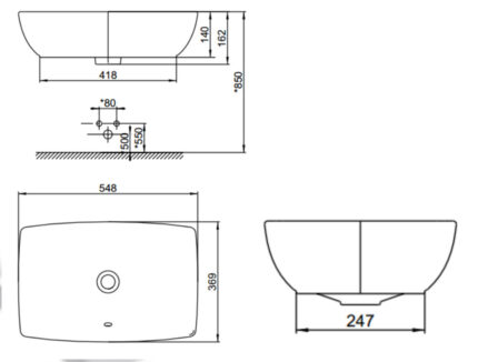 ban ve ki thuat chau rua mat lavabo american standard wp f650 dong milano dat ban