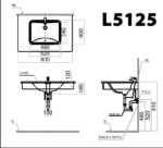ban ve ki thuat chau rua mat lavabo caesar l5125 am ban