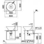 ban ve ki thuat chau rua mat lavabo caesar l5222 dat ban