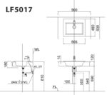 ban ve ki thuat chau rua mat lavabo caesar lf5017 duong vanh