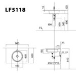 ban ve ki thuat chau rua mat lavabo caesar lf5118 am ban