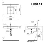 ban ve ki thuat chau rua mat lavabo caesar lf5128 am ban