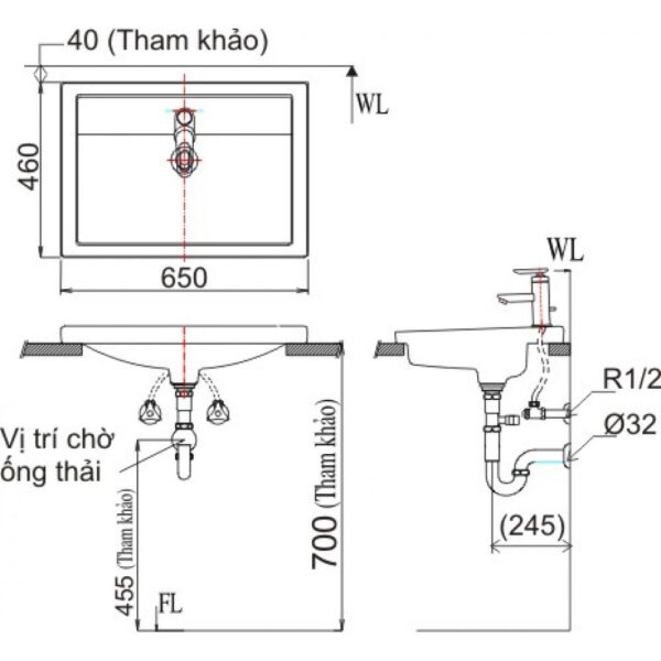 ban ve ki thuat chau rua mat lavabo inax al 2397v dat ban