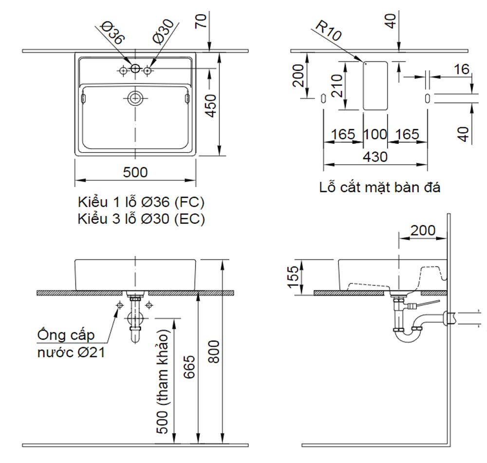 ban ve ki thuat chau rua mat lavabo inax al 293v dat ban