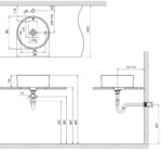 ban ve ki thuat chau rua mat lavabo inax al 295v dat ban