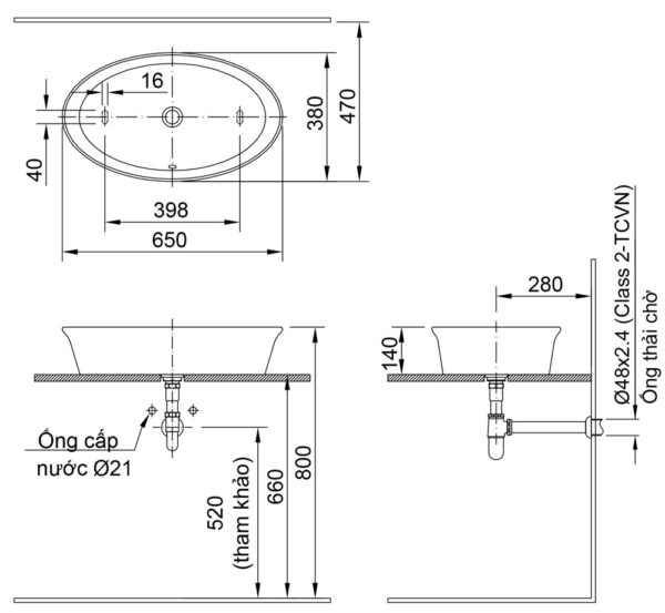 ban ve ki thuat chau rua mat lavabo inax al 300v dat ban