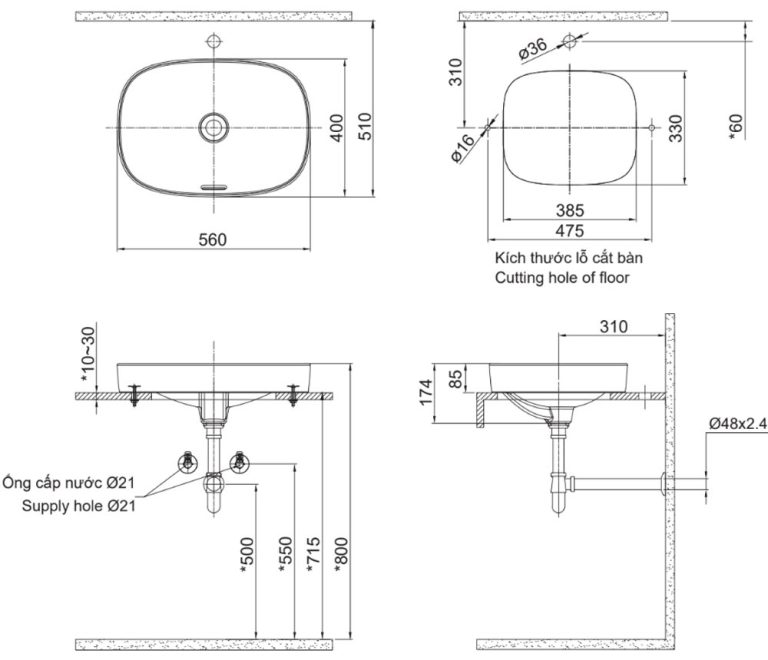 ban ve ki thuat chau rua mat lavabo inax al 642v dat ban