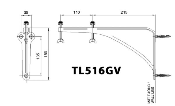 ban ve ki thuat gia do chau lavabo am ban toto tl516gv