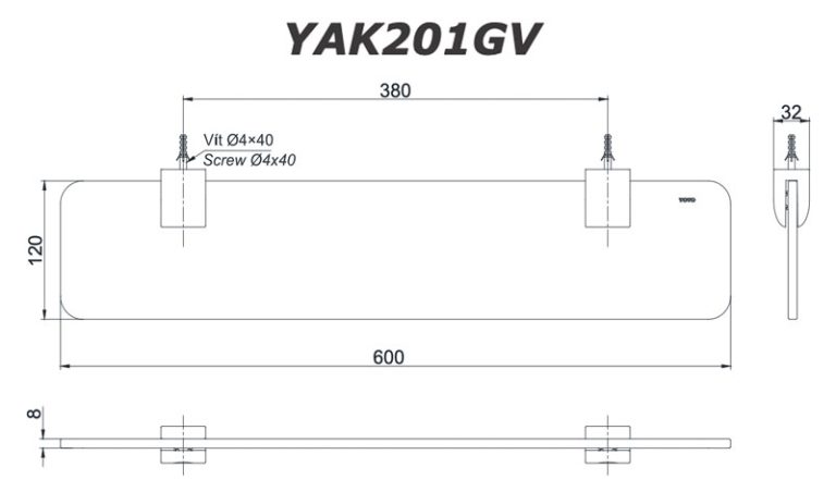ban ve ki thuat ke guong toto yak201gv