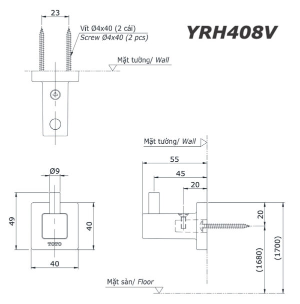 ban ve ki thuat moc ao toto yrh408v