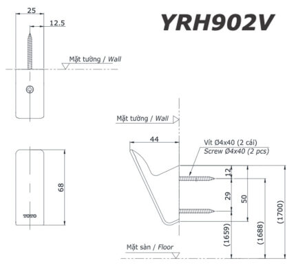 ban ve ki thuat moc ao toto yrh902v
