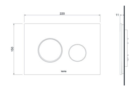 ban ve ki thuat nap day nut nhan xa bon cau toto mb005dg