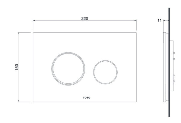 ban ve ki thuat nap day nut nhan xa bon cau toto mb005dg