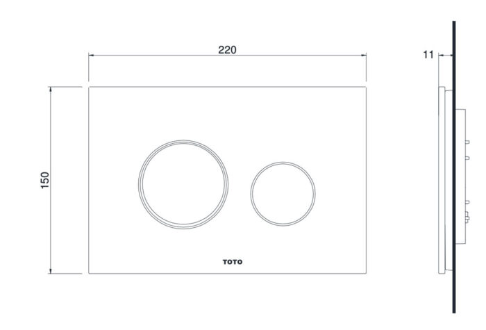 ban ve ki thuat nap day nut nhan xa bon cau toto mb005dg