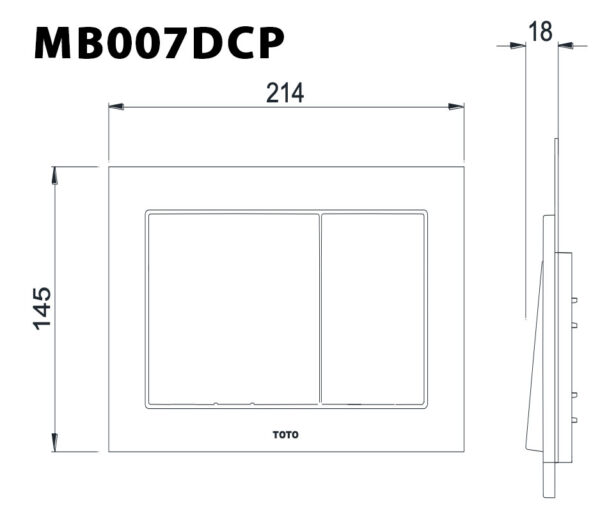 ban ve ki thuat nap day nut nhan xa bon cau toto mb007dcp ma chrome bong