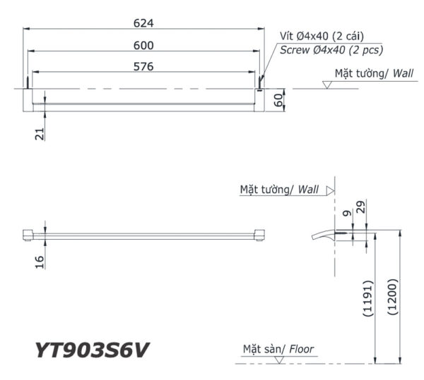 ban ve ki thuat thanh vat khan toto yt903s6v
