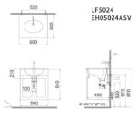 ban ve ki thuat tu chau lavabo caesar lf5024 eh05024asv
