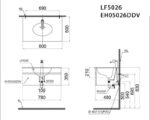 ban ve ki thuat tu chau lavabo caesar lf5026 eh05026ddv
