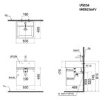 ban ve ki thuat tu chau lavabo caesar lf5236 eh05236av
