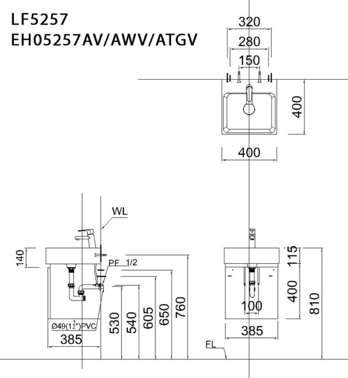 ban ve ki thuat tu chau lavabo caesar lf5257 eh05257atgv eh05257av eh05257awv