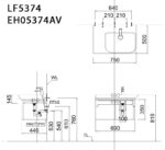 ban ve ki thuat tu chau lavabo caesar lf5374 eh05374av