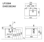 ban ve ki thuat tu chau lavabo caesar lf5384 eh05382av