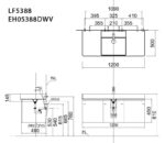 ban ve ki thuat tu chau lavabo caesar lf5388 eh05388dwv