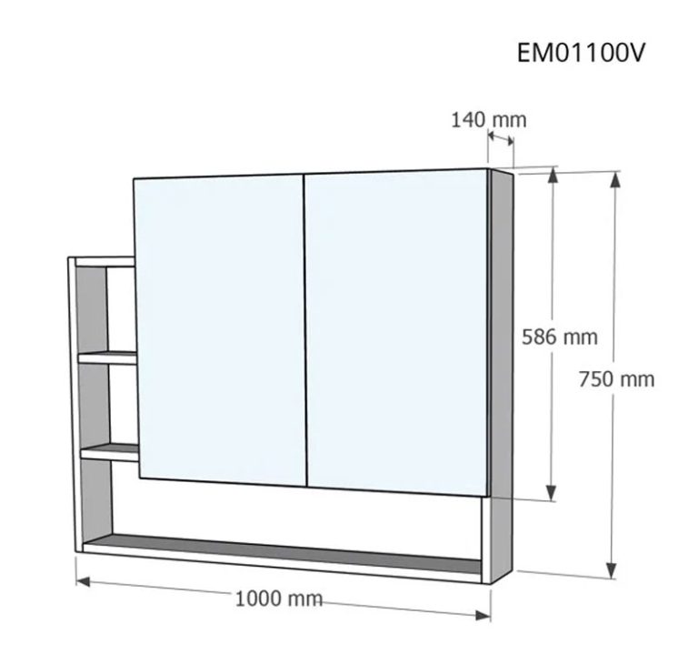 ban ve ki thuat tu guong caesar em01100v treo tuong