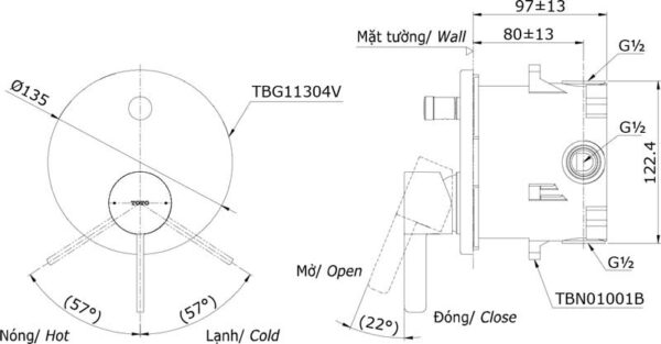 ban ve ki thuat van dieu chinh toto tbg11304v tbn01001b