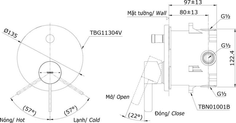 ban ve ki thuat van dieu chinh toto tbg11304v tbn01001b