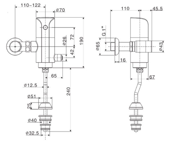 ban ve ki thuat van xa tieu nam american standard wf 8833 cam ung pin