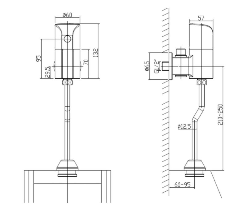 ban ve ki thuat van xa tieu nam american standard wf 8834 selectronic cam ung dien