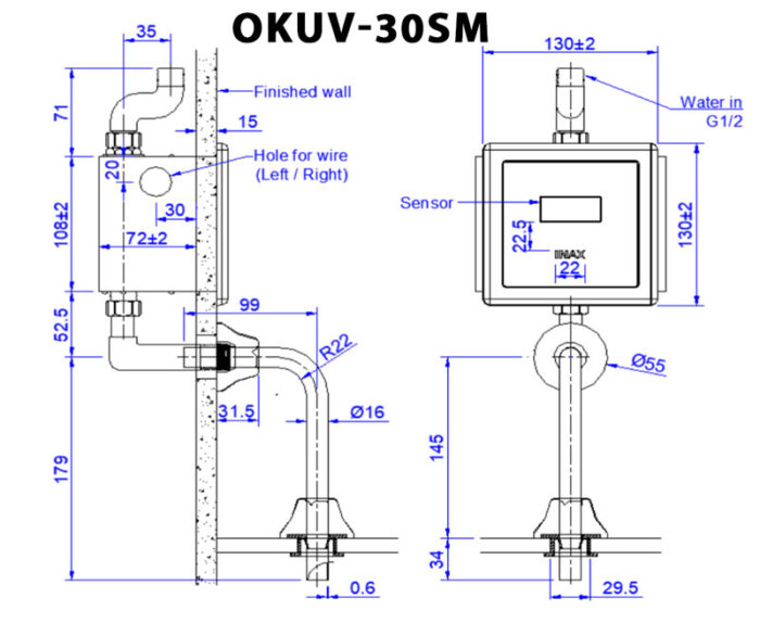 ban ve ki thuat van xa tieu nam inax okuv 30sm cam ung am tuong dung dien