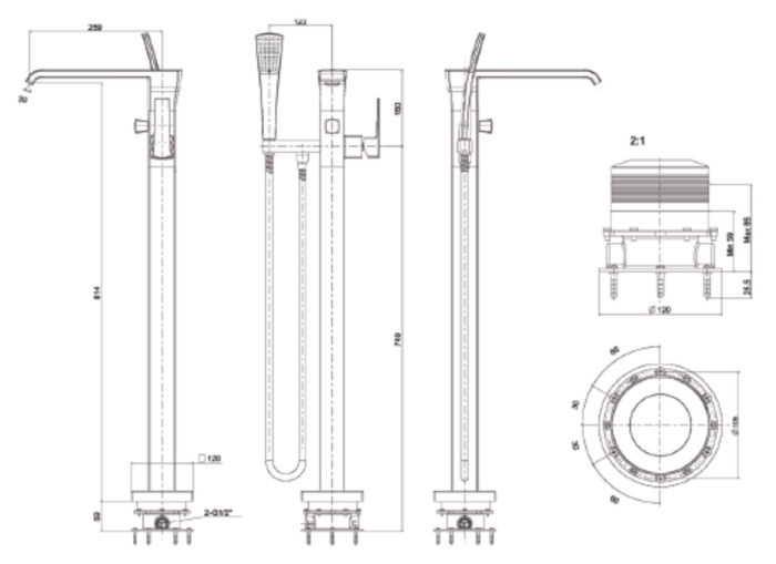 ban ve ki thuat voi sen xa bon tam american standard wf 0616 nobile dat san