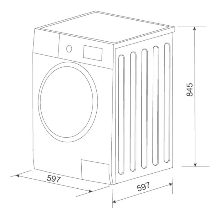 ban ve kich thuoc May giat quan ao MALLOCA MWM T1510BL