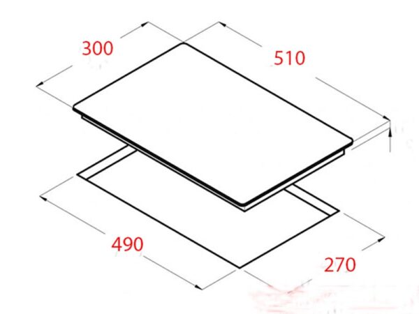 ban ve kich thuoc bep hong ngoai don canzy cz 817